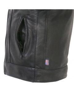 Made in the USA - Leather Club Style Motorcycle Vest