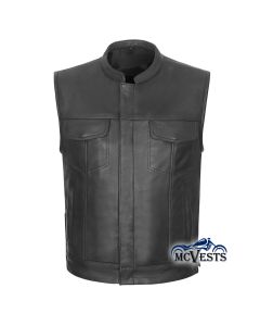 Motorcycle vest with side release zippers