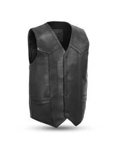 PLATINUM COWHIDE Size 44 Tombstone Vest by First Manufacturing
