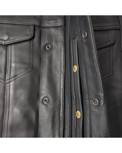 Platinum 1.4mm Heavy Gauge Soft Naked Leather - Blacked Out Hardware - GUN530/531