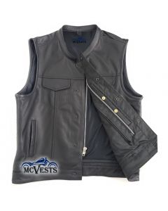 Concealed Snaps Vests - Motorcycle Vests
