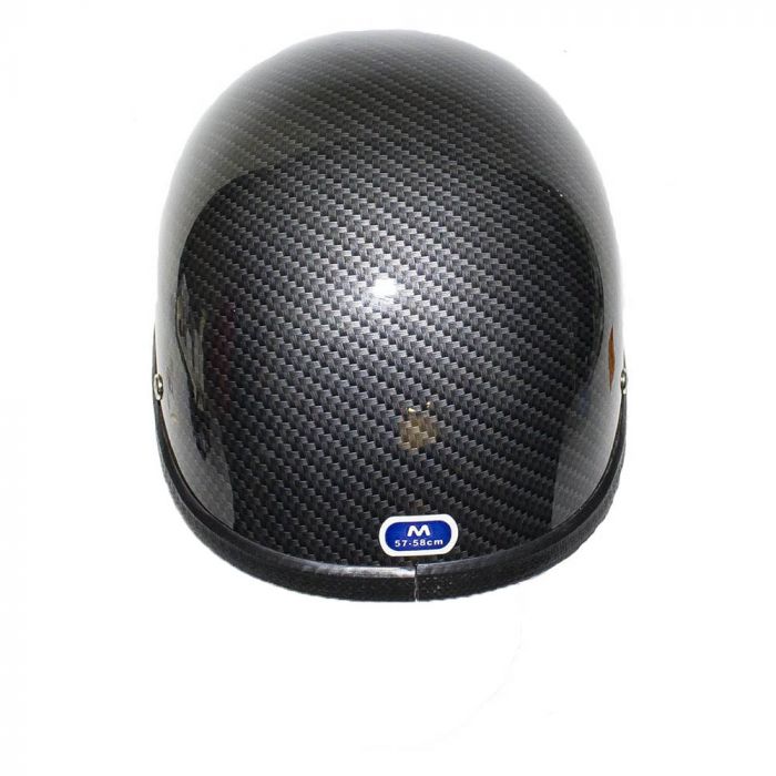 YCtechnos Black Carbon Fiber Novelty Helmet Large 