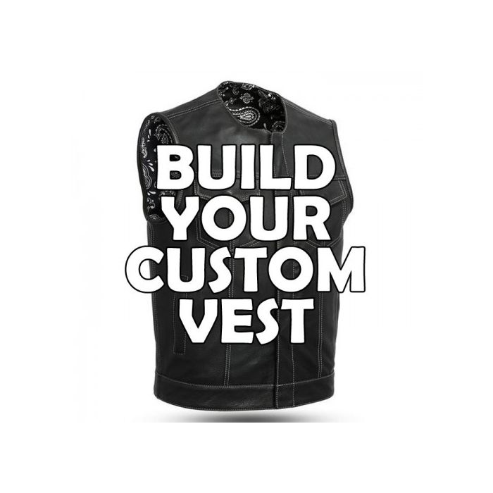 POW MIA Vest Extender Braided Leather Biker Cut Vest Extender with Snaps 4 inch