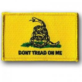 USA FLAG DON'T TREAD ON ME GADSDEN 2nd Amendment IRON ON PATCH 3.0 X 2.0 MTB42